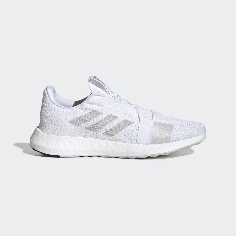 Adidas Women's Senseboost Go Running Shoes White/Grey/Black Ireland G26940